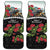 Meri Kirihimete Tuatara Car Mats New Zealand Fern with Puhutukawa Flowers