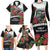 Meri Kirihimete Tuatara Family Matching Long Sleeve Bodycon Dress and Hawaiian Shirt New Zealand Fern with Puhutukawa Flowers