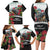 Meri Kirihimete Tuatara Family Matching Long Sleeve Bodycon Dress and Hawaiian Shirt New Zealand Fern with Puhutukawa Flowers