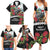 Meri Kirihimete Tuatara Family Matching Summer Maxi Dress and Hawaiian Shirt New Zealand Fern with Puhutukawa Flowers