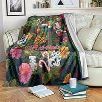 Meri Kirihimete Kakapo Santa Blanket Merry Christmas with Tropical Vibe LT9 Green - Polynesian Pride