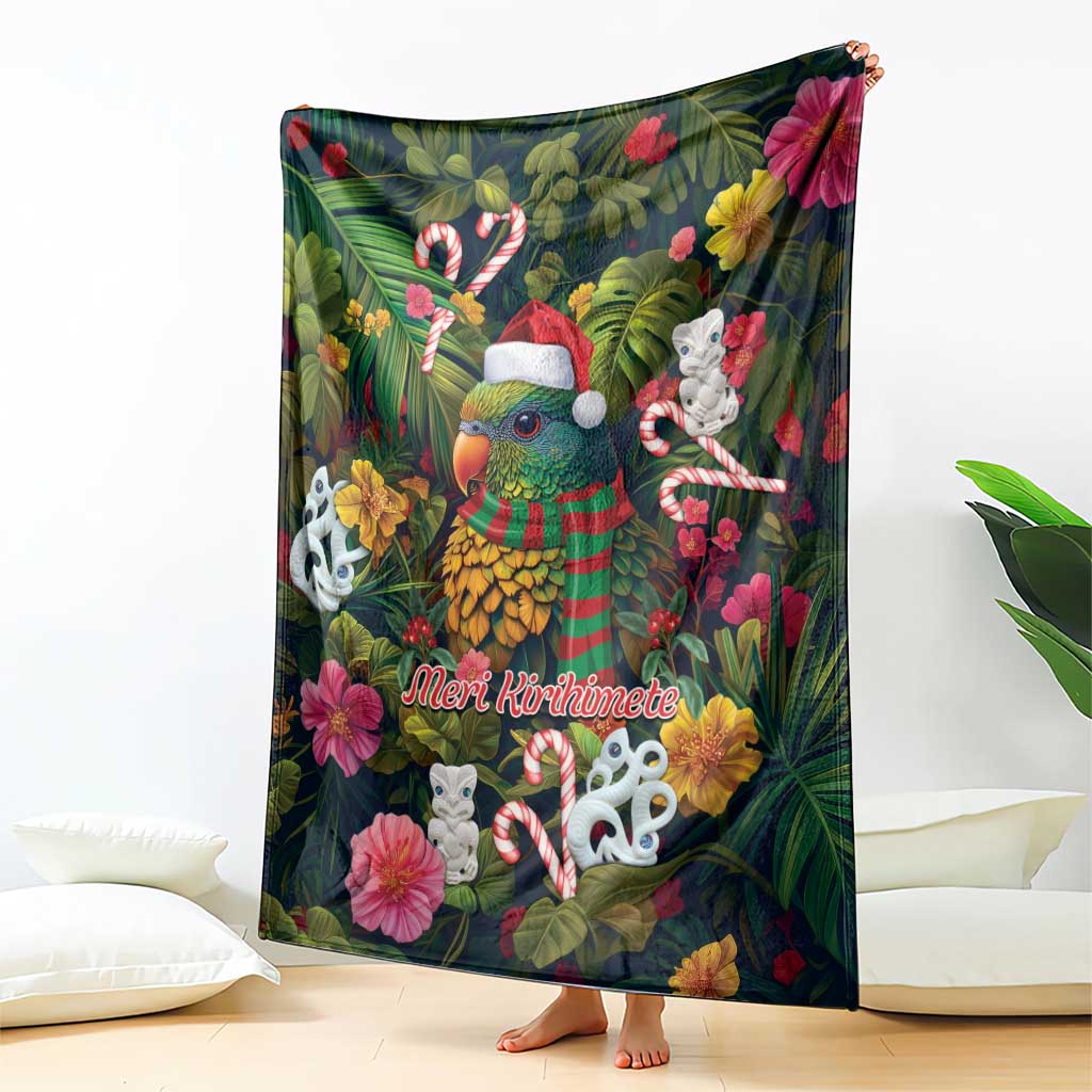 Meri Kirihimete Kakapo Santa Blanket Merry Christmas with Tropical Vibe LT9 - Polynesian Pride