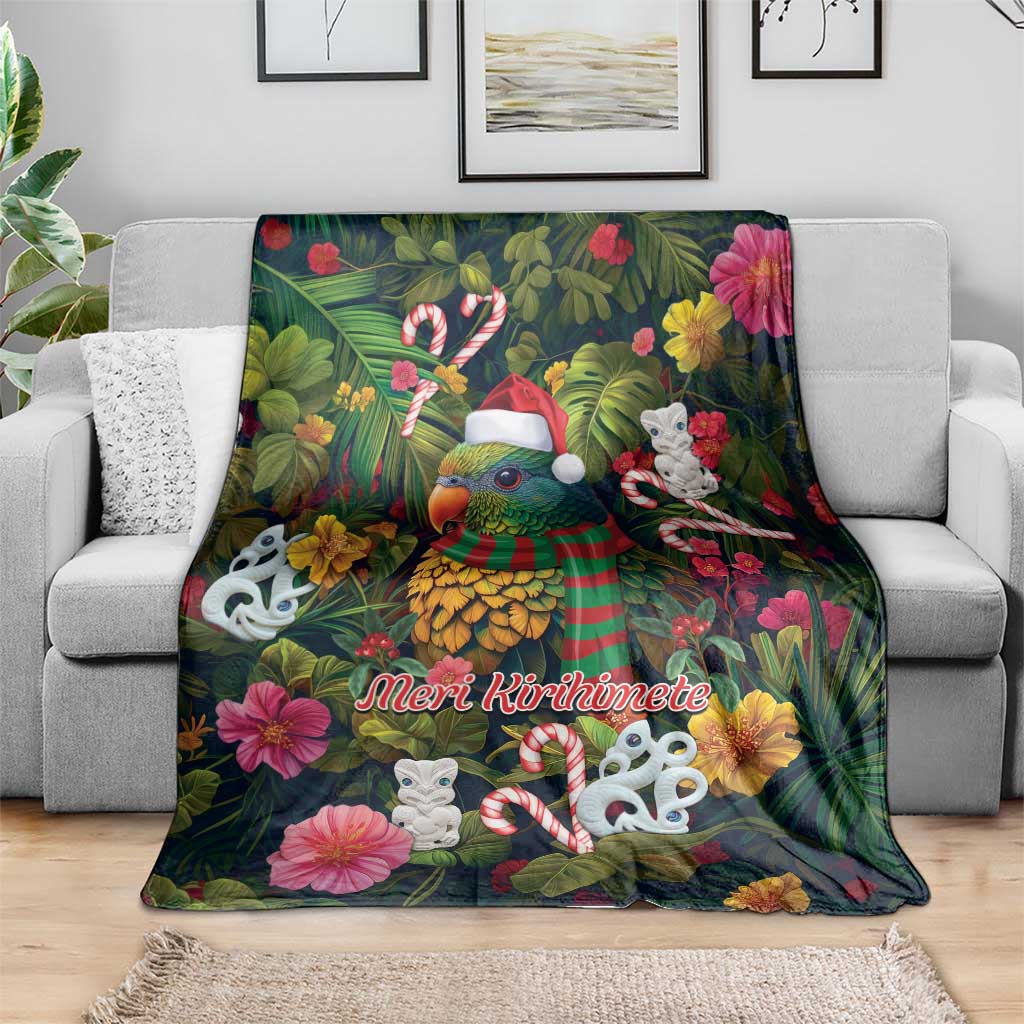 Meri Kirihimete Kakapo Santa Blanket Merry Christmas with Tropical Vibe LT9 - Polynesian Pride