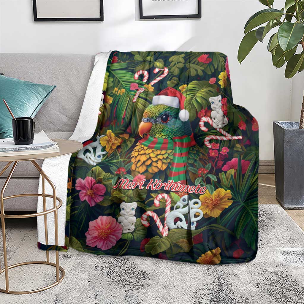 Meri Kirihimete Kakapo Santa Blanket Merry Christmas with Tropical Vibe LT9 - Polynesian Pride