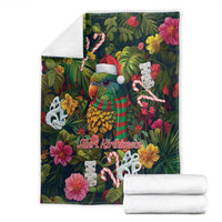 Meri Kirihimete Kakapo Santa Blanket Merry Christmas with Tropical Vibe LT9 - Polynesian Pride