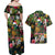 Meri Kirihimete Kakapo Santa Couples Matching Off Shoulder Maxi Dress and Hawaiian Shirt Merry Christmas with Tropical Vibe