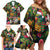 Meri Kirihimete Kakapo Santa Family Matching Off Shoulder Short Dress and Hawaiian Shirt Merry Christmas with Tropical Vibe