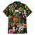 Meri Kirihimete Kakapo Santa Family Matching Off Shoulder Short Dress and Hawaiian Shirt Merry Christmas with Tropical Vibe