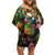 Meri Kirihimete Kakapo Santa Family Matching Off Shoulder Short Dress and Hawaiian Shirt Merry Christmas with Tropical Vibe