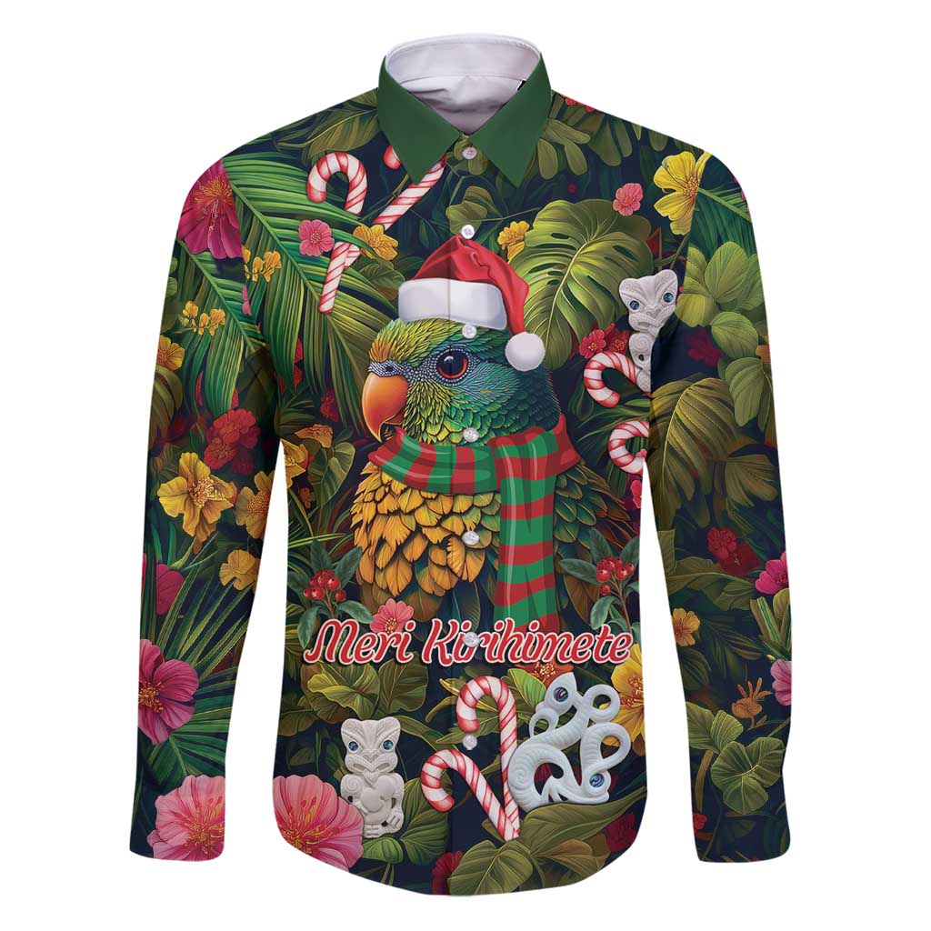 Meri Kirihimete Kakapo Santa Family Matching Puletasi and Hawaiian Shirt Merry Christmas with Tropical Vibe