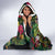 Meri Kirihimete Kakapo Santa Hooded Blanket Merry Christmas with Tropical Vibe