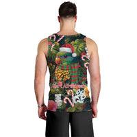 Meri Kirihimete Kakapo Santa Men Tank Top Merry Christmas with Tropical Vibe LT9 - Polynesian Pride