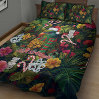 Meri Kirihimete Kakapo Santa Quilt Bed Set Merry Christmas with Tropical Vibe LT9 - Polynesian Pride