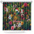 Meri Kirihimete Kakapo Santa Shower Curtain Merry Christmas with Tropical Vibe