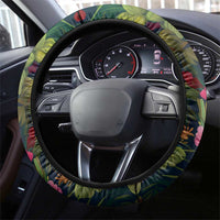Meri Kirihimete Kakapo Santa Steering Wheel Cover Merry Christmas with Tropical Vibe LT9 - Polynesian Pride
