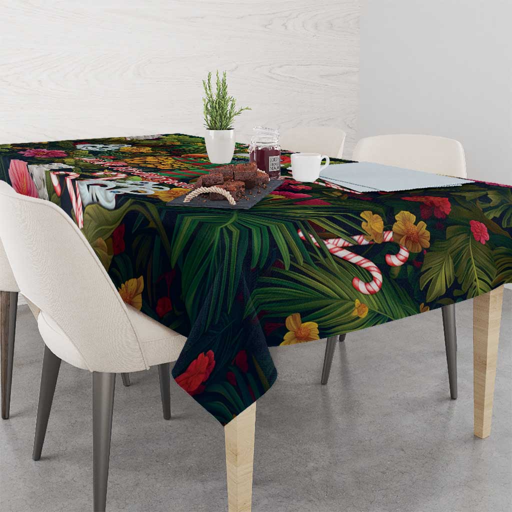 Meri Kirihimete Kakapo Santa Tablecloth Merry Christmas with Tropical Vibe LT9 - Polynesian Pride