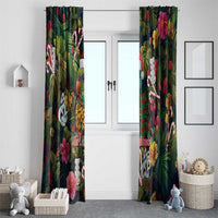 Meri Kirihimete Kakapo Santa Window Curtain Merry Christmas with Tropical Vibe LT9 - Polynesian Pride