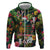 Meri Kirihimete Kakapo Santa Zip Hoodie Merry Christmas with Tropical Vibe