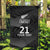 New Zealand Cricket Custom Garden Flag Potae Pango Black Fern Pattern