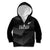 New Zealand Cricket Custom Kid Hoodie Potae Pango Black Fern Pattern