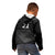 New Zealand Cricket Custom Kid Hoodie Potae Pango Black Fern Pattern