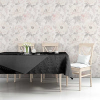 New Zealand Cricket Custom Tablecloth Potae Pango Black Fern Pattern LT9 - Polynesian Pride