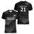 New Zealand Cricket Custom Women V-Neck T-Shirt Potae Pango Black Fern Pattern