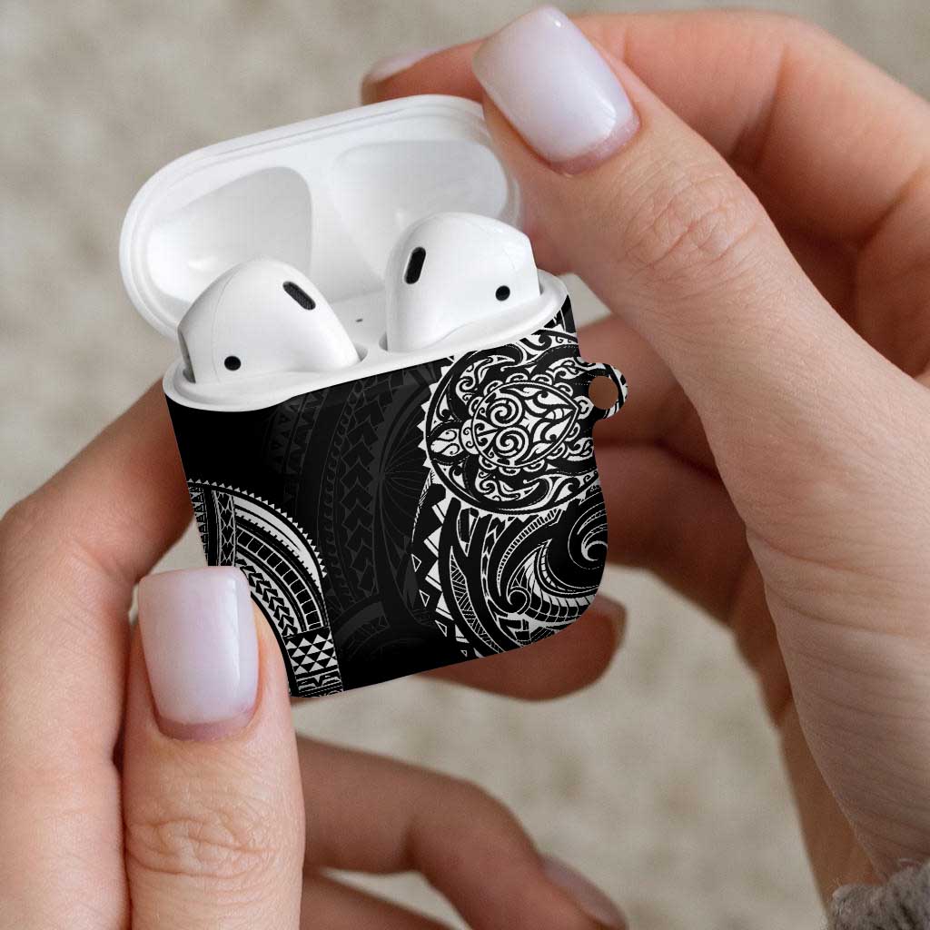 Polynesian Turtle Tribal Tattoo AirPods Case Black Style LT9 - Polynesian Pride