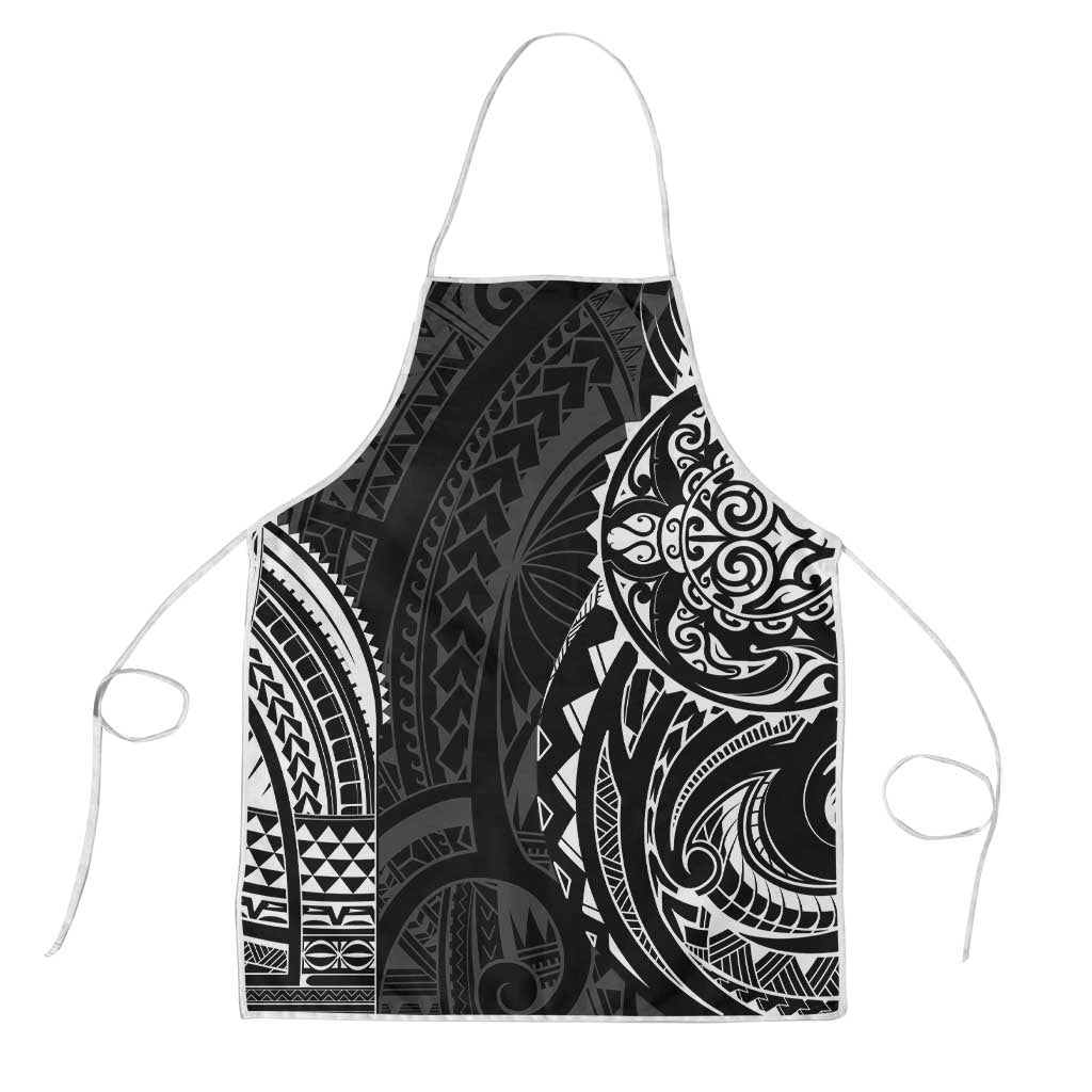 Polynesian Turtle Tribal Tattoo Apron Black Style LT9 Black - Polynesian Pride