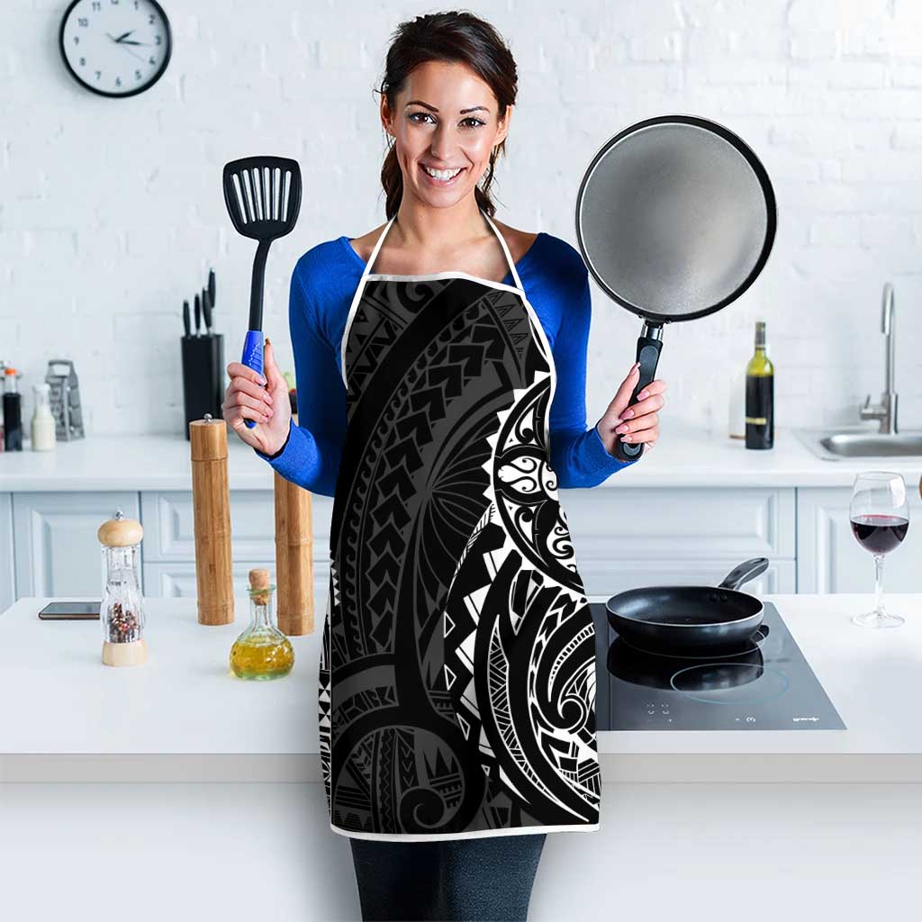 Polynesian Turtle Tribal Tattoo Apron Black Style LT9 - Polynesian Pride