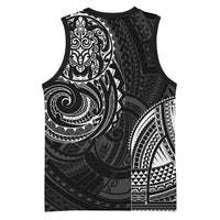 Polynesian Turtle Tribal Tattoo Basketball Jersey Black Style LT9 - Polynesian Pride