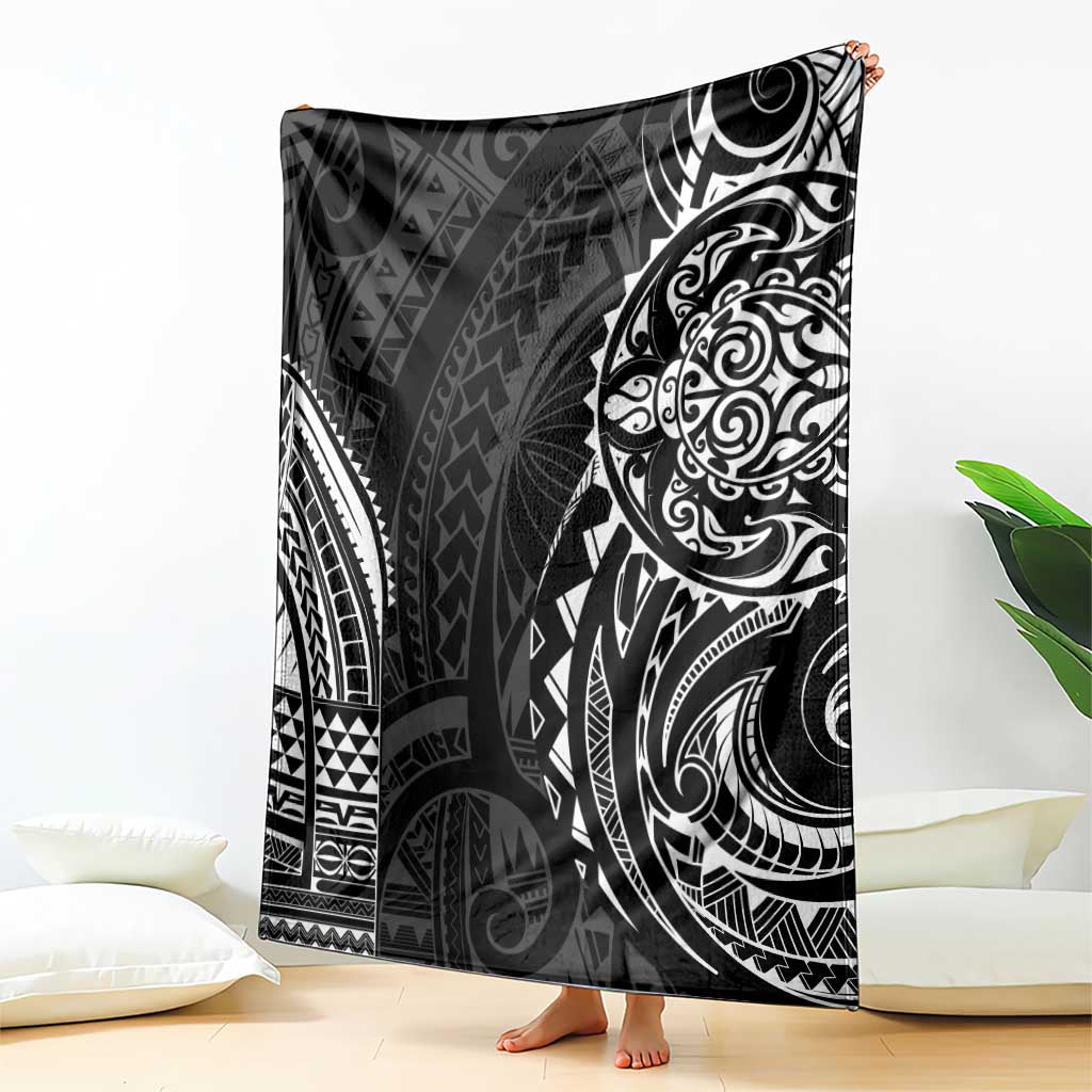 Polynesian Turtle Tribal Tattoo Blanket Black Style LT9 - Polynesian Pride