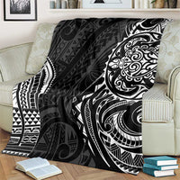 Polynesian Turtle Tribal Tattoo Blanket Black Style LT9 - Polynesian Pride