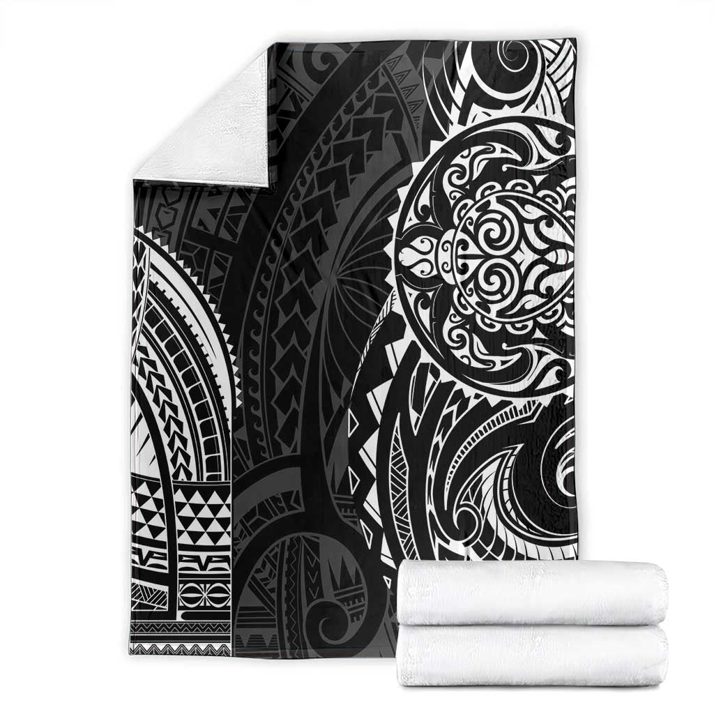 Polynesian Turtle Tribal Tattoo Blanket Black Style LT9 - Polynesian Pride