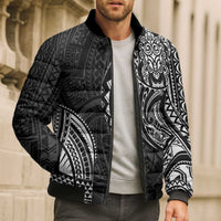 Polynesian Turtle Tribal Tattoo Bomber Puffer Jacket Black Style LT9 - Polynesian Pride