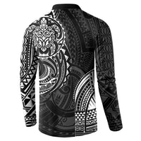 Polynesian Turtle Tribal Tattoo Button Sweatshirt Black Style LT9 - Polynesian Pride