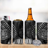 Polynesian Turtle Tribal Tattoo 4 in 1 Can Cooler Tumbler Black Style LT9 - Polynesian Pride