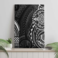 Polynesian Turtle Tribal Tattoo Canvas Wall Art Black Style LT9 - Polynesian Pride