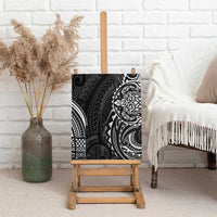Polynesian Turtle Tribal Tattoo Canvas Wall Art Black Style LT9 - Polynesian Pride