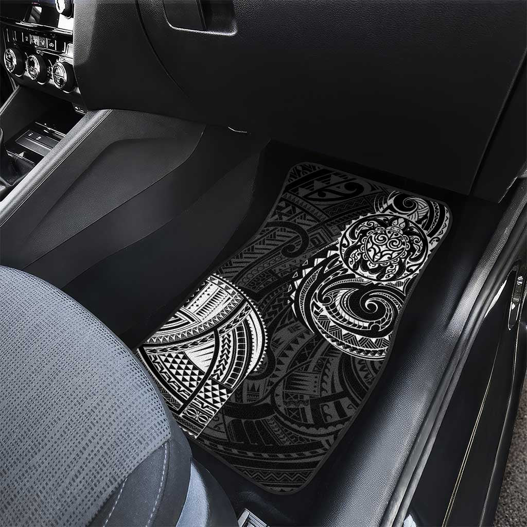 Polynesian Turtle Tribal Tattoo Car Mats Black Style LT9 - Polynesian Pride