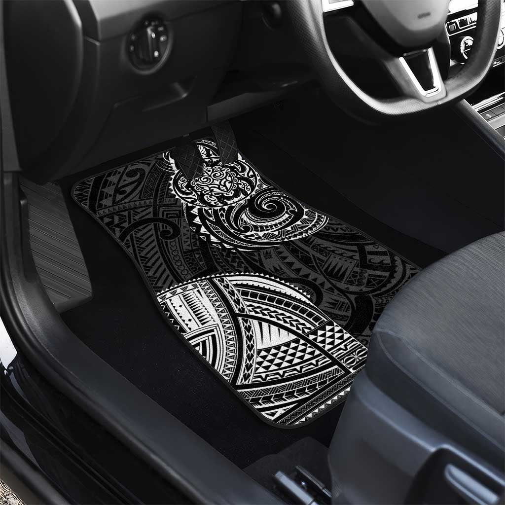 Polynesian Turtle Tribal Tattoo Car Mats Black Style LT9 - Polynesian Pride