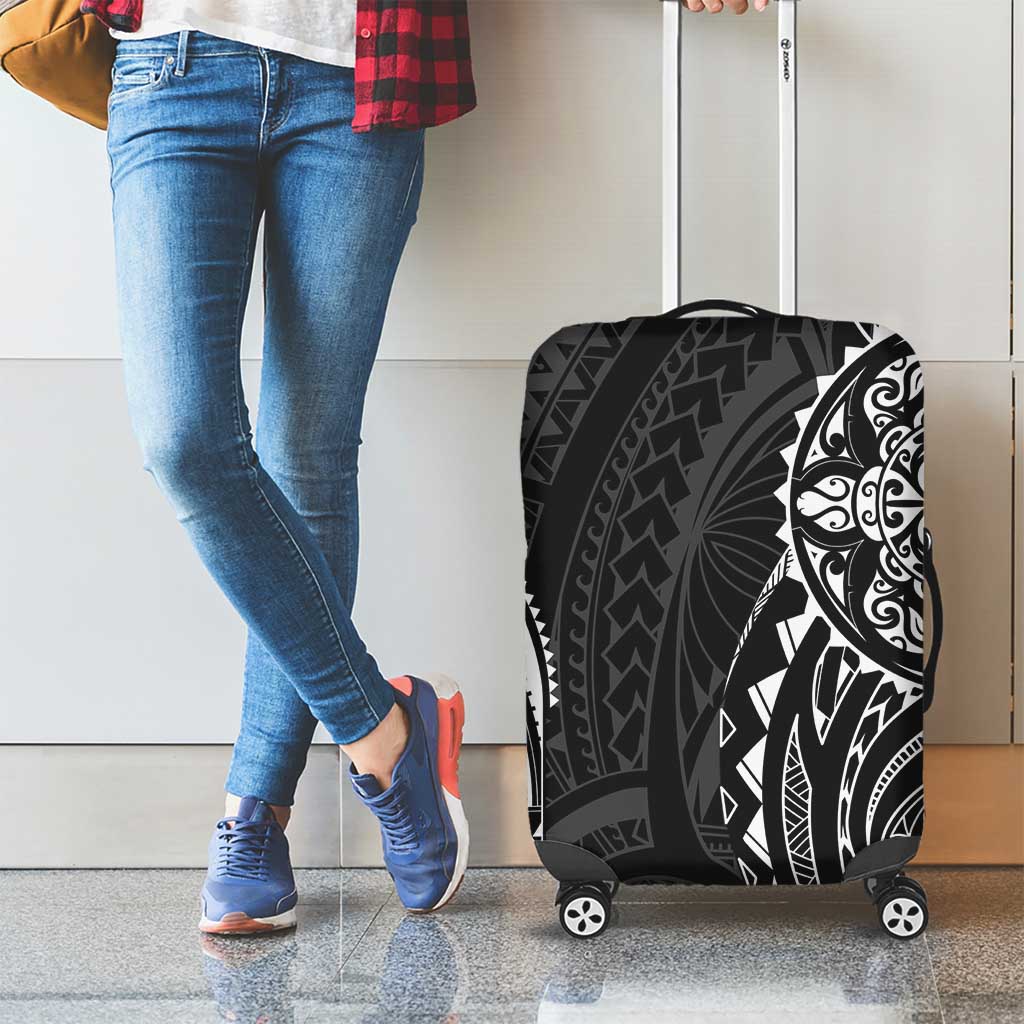 Polynesian Turtle Tribal Tattoo Luggage Cover Black Style