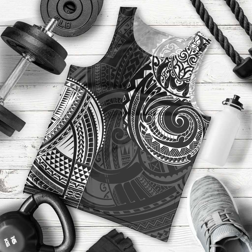Polynesian Turtle Tribal Tattoo Men Tank Top Black Style LT9 - Polynesian Pride
