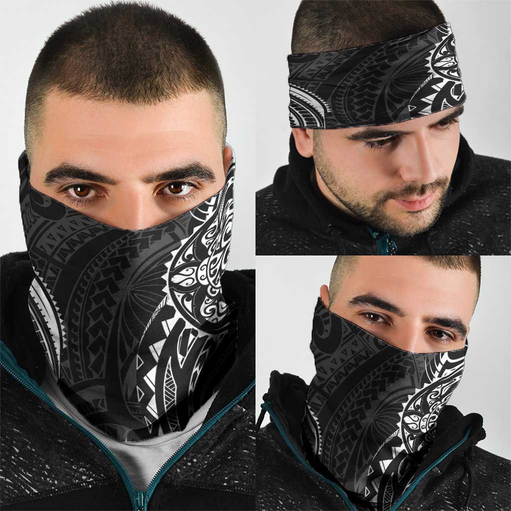 Polynesian Turtle Tribal Tattoo Neck Gaiter Black Style - Polynesian Pride