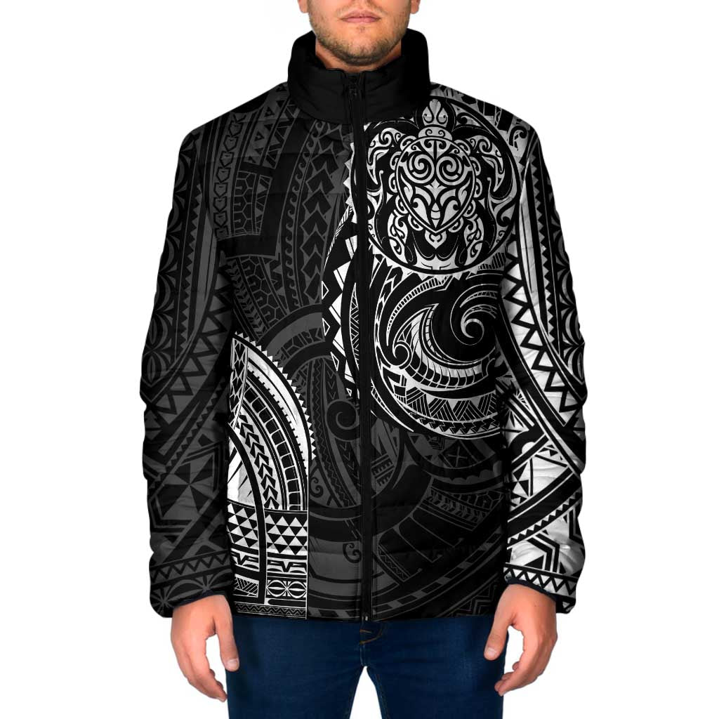 Polynesian Turtle Tribal Tattoo Padded Jacket Black Style LT9 Men Black - Polynesian Pride