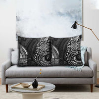 Polynesian Turtle Tribal Tattoo Pillow Cover Black Style - Polynesian Pride