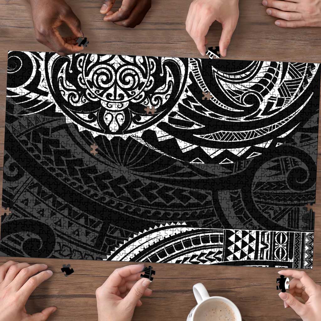 Polynesian Turtle Tribal Tattoo Puzzle Black Style LT9 - Polynesian Pride