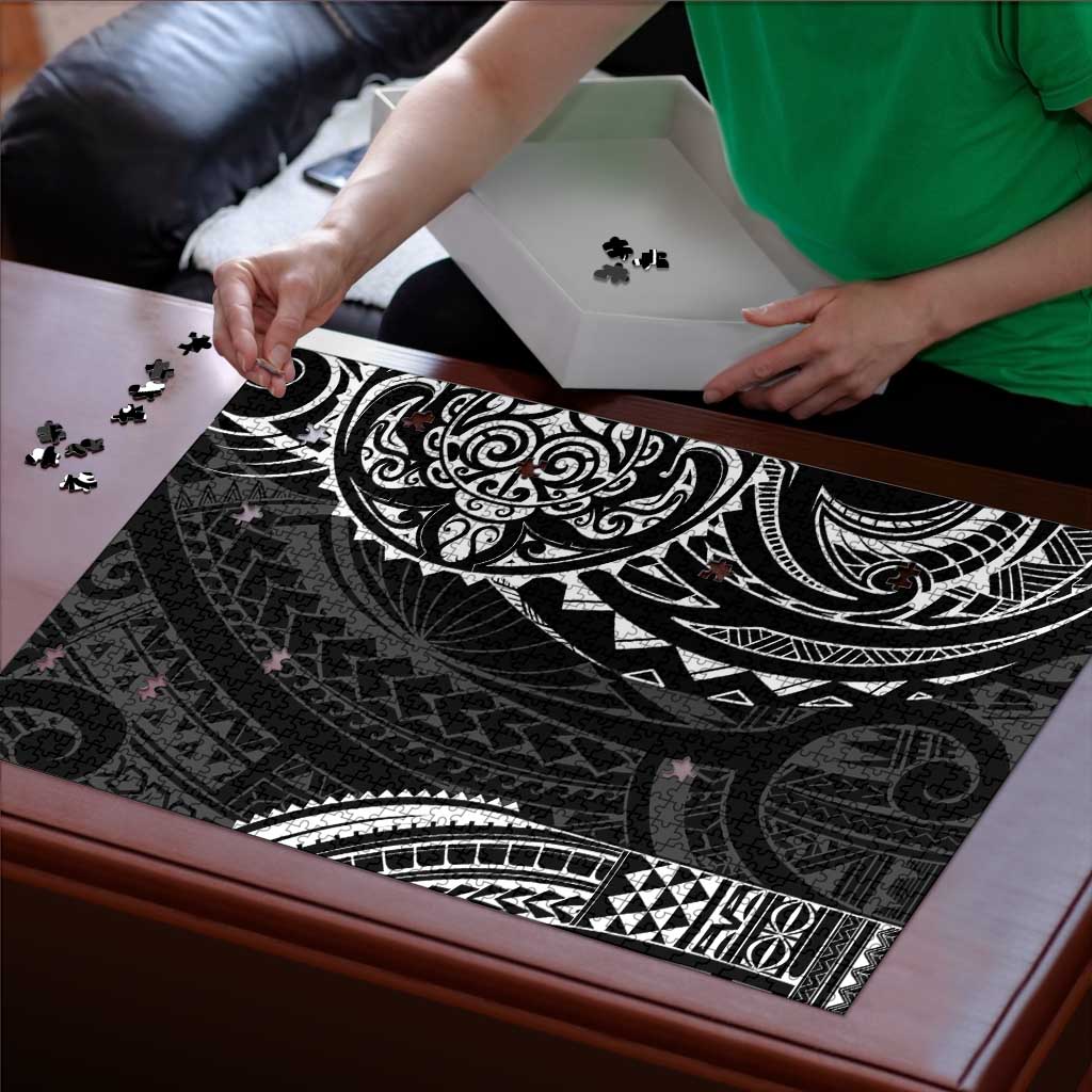Polynesian Turtle Tribal Tattoo Puzzle Black Style LT9 - Polynesian Pride