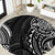 Polynesian Turtle Tribal Tattoo Round Carpet Black Style