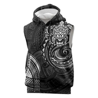 Polynesian Turtle Tribal Tattoo Sleeveless Hoodie Black Style LT9 Black - Polynesian Pride